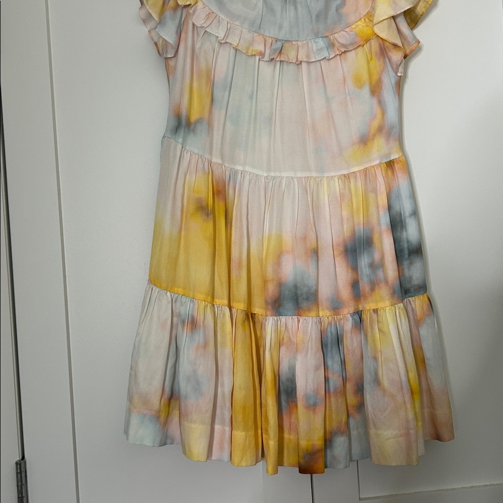 Colorful Ruffled Kids Dress - Picture 3 of 7